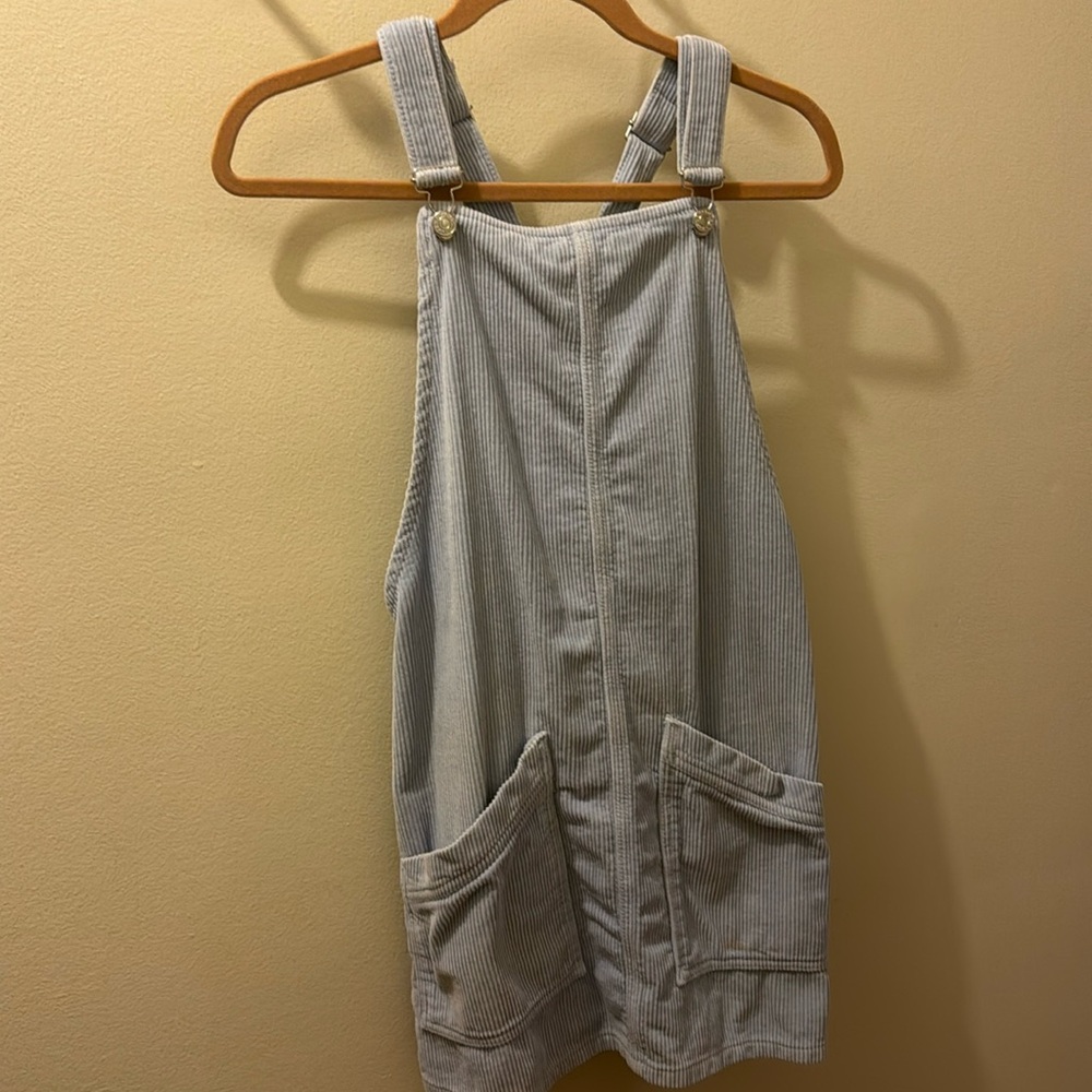 Top shop corduroy light blue overall dress